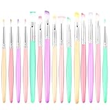 Kunst-Pinsel-Set, Bunte Pinsel, Verschiedene Größen für Künstler,...