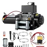 ISINEVER Elektrische Seilwinde 12V 3000LBS (1360KG) 1000W Motor, Motorwinde...