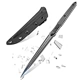 PURPLEBIRD Feststehendes Messer mit Kydex-Scheide,440C Edelstahl...
