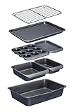 MasterClass Smart Space Stacking Antihaft-Backformen, 7-teiliges...