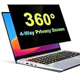 ZOEGAA 360° Laptop Blickschutzfolie 14 Zoll 16:9, Vierseitig...
