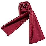 BAZIGA Neuer Schal Roter Jacquard-Seidenschal Herbst-Winter-beiläufiger...