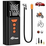 Toptrek Elektrische Luftpumpe, 150PSI Kabelloser akku fahrradpumpe Mit...