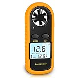 RUZIZAO Handheld Windmesser, digitaler Anemometer zur Messung der...