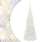 Künstlicher Weihnachtsbaum Pop-up 150 LEDs weiß 180cm