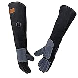 WZQH 60 CM / 23.6 ZOLL Leder Bissfeste Handschuhe für den Umgang mit...