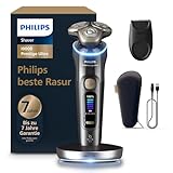 Philips Rasierer i9000 Prestige Ultra, Nass- und Trockenrasierer für...