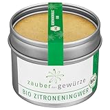 Zauber der Gewürze Bio Zitroneningwer, Zitronen Ingwer Pulver Bio –...