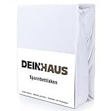 DH DEIN.HAUS Frottee Weiches Spannbetttuch 90 x 200 cm – Baumwolle, mit...