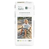 Eco by Naty Premium Einweg-Windeln für empfindliche Haut, Größe 5,...