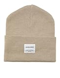 JACK & JONES Herren Mütze JACLONG Knit Beanie One Size Schwarz Grau Rot...