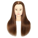 Weiblicher Mannequinkopf aus 100 % Echthaar, Styling-Kopf, Kosmetologie,...