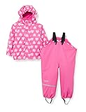 CareTec Unisex Kinder Rain Suit - Pu W. Fleece Regenmantel, Pink (546), 104...