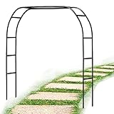 Großer Metall-Gartenbogen – Eisen gebogene Pergola Rankhilfe für...