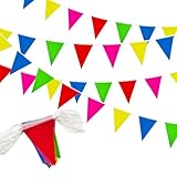 40 m, 80 Stück Wimpelkette, Partydekoration, Wiederverwendbare,...