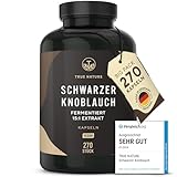 Schwarzer Knoblauch Extrakt (15:1) - 270 Kapseln (750mg) - 1500mg pro Tag -...