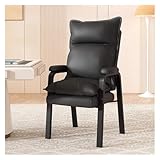 Chefsessel Bürostuhl Leder mit Armlehnen & Metallbeinen - Gepolsterter...