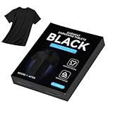 Schwarze Stofffarbe | 10 Blatt Stoff ohne Ausbluten Farbauffrischer,...