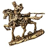 Toyvian Messingfigur mit Reitpferd Klassische Tischdekoration aus Robustem...