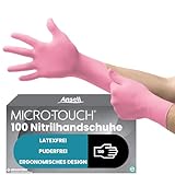 Ansell Micro-Touch Nitrafree Latexfreie Einweghandschuhe, Nitrilhandschuhe...