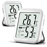 Antonki 2 Stück Thermometer Hygrometer Innen Raumthermometer, Digital...