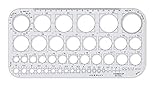 STAEDTLER Kreisschablone Mars, transparent, für Kreise von 1 - 36 mm, in...