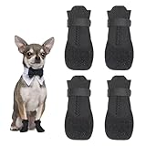 4 Stück Hundeschuhe Pfotenschutz Hunde Schuhe Outdoor atmungsaktiv...