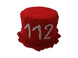 Klohut, rot, Feuerwehr 112, Klohüte Klopapierhut Klopapierhüte...