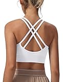 Leversic Sport BH Push up Cross Back Design Bustier Damen mit Gepolstert...
