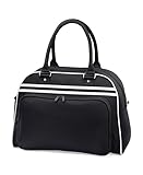 COOZO Retro Bowlingtasche, schwarz / weiß, Einheitsgröße, Beutel