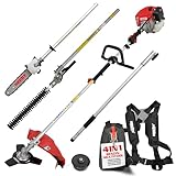 HECHT Hochwertiges 4 in 1 Benzin Multifunktionsgerät - Starke 2 PS -...