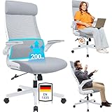 MELOKEA Bürostuhl Ergonomisch mit Verstellbare Kopfstütze,...