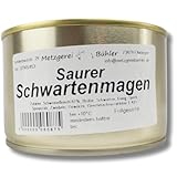 Saurer Schwartenmagen Preßsack Dosenwurst Schweinefleisch traditionelle...