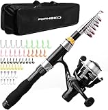 Telescopic Fishing Rods Reel Combo Ultralight Fishing Rods Spinning Reels...