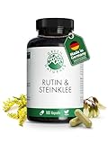 Rutin & Steinklee - Hochdosiert: 1.000mg pro Tagesdosis - Vorrat für 3...