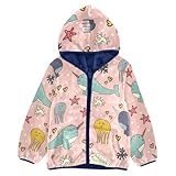 Anantty Kinder-Kapuzenmantel, süße Narwal-Quallen, Fleece-Jacke, Winter,...