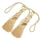 ULDIGI 2 Stück Teiliges Vorhang Raffhalter mit Quasten Elegante...