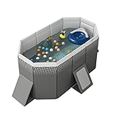 Planschbecken für Kinder mit Drainage-Design, quadratischer Faltbarer...