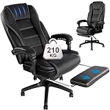 Chefsessel Bürostuhl210KG Belastung aus weichem PU Leder, ergonomischer...