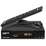 PremiumX Satelliten-Receiver HD 521 B FTA Digital SAT TV-Receiver DVB-S2...