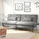 COMHOMA Sofa Schlafsofa mit Schlaffunktion, überzug Futon Klappsofa,...