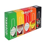 TABASCO Brand Geschenk-Set: 5 Glasflaschen scharfe Chili-Sauce (5*60ml)...