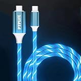 PTPLIFE LED-USB-C-auf-USB-C-Kabel, 60 W, schnelles Aufladen, fließendes...