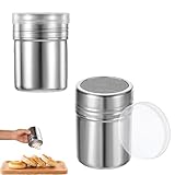 2 Stück Puderzuckerstreuer,Kakaostreuer Für Cappuccino,Mehlstreuer Mit...