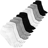 Bencailor 6 Paar Fünf Zehensocken Baumwollsocken für Damen Herren...