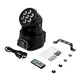 105W 4-in-1 RGB Moving Head Light DMX7 LED Disco Light with Remote, DJ...