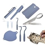 Yhsioaklo Zeckenentferner Set für Hunde & Katzen | 10-teiliges Floh- und...