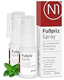 N1 Fußpilz Spray 50 ml - Medizinprodukt - starkes Mittel gegen Fusspilz...