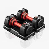 Dripex Hantel Verstellbares Hantelset 11 kg Ein Paar, Hanteln mit...