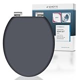 SCHÜTTE WC-Sitz SPIRIT mit Absenkautomatik aus Holz, Toilettendeckel aus...